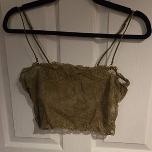 Chic Lace Olive Camisole for Women
